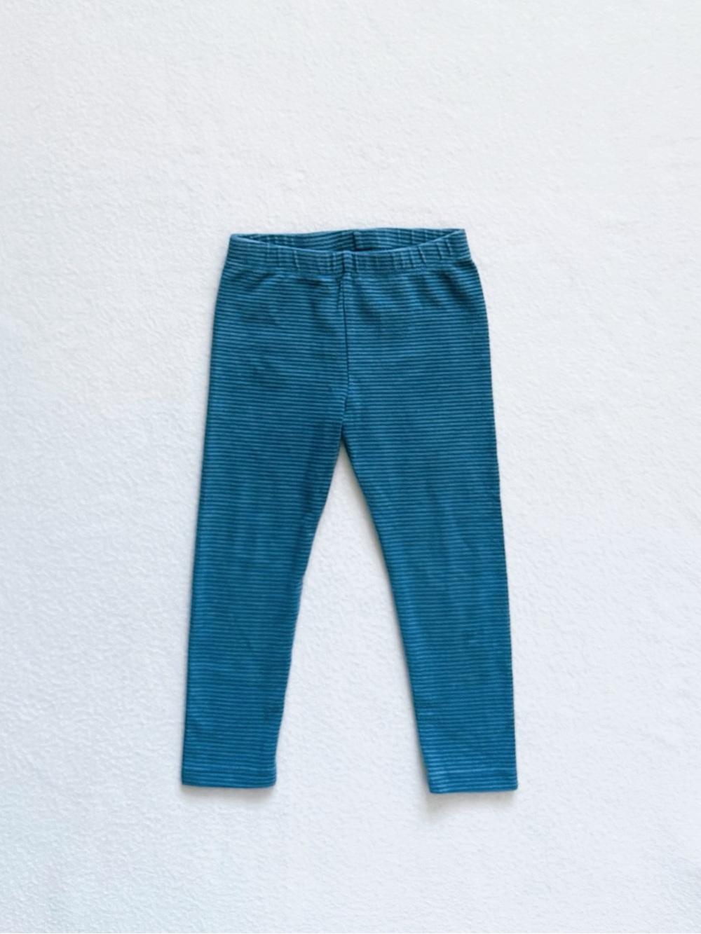 4/$22 Next Toddler Girl Navy Blue Striped Cotton Stretch Leggings Casual 3T